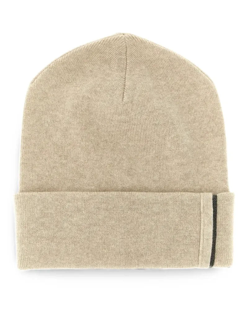 Brunello Cucinelli Monile beanie hat - Nude Nude