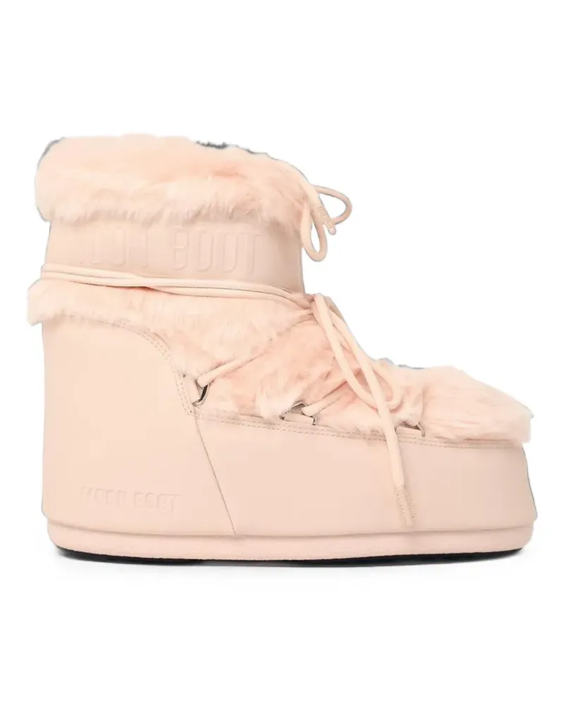 Moon Boot Icon Low Stiefel aus Faux Fur - Rosa Rosa