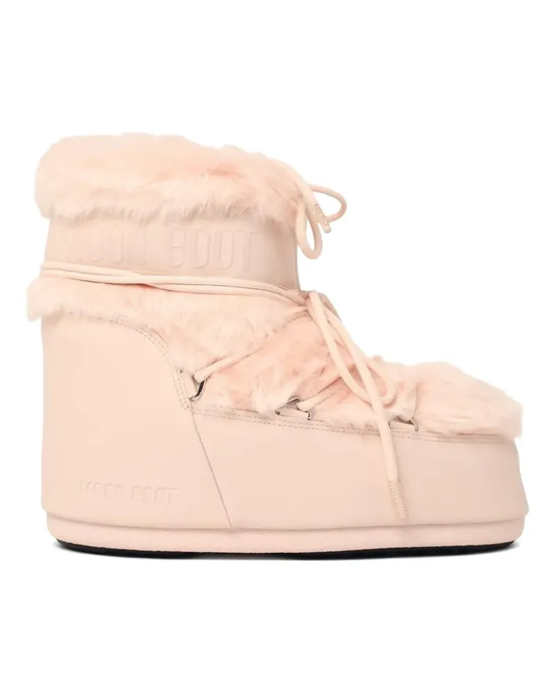 Moon Boot Icon Low Stiefel aus Faux Fur - Rosa Rosa