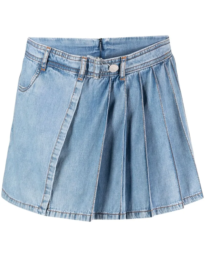 Moschino Tief sitzende Jeans-Shorts - Blau Blau