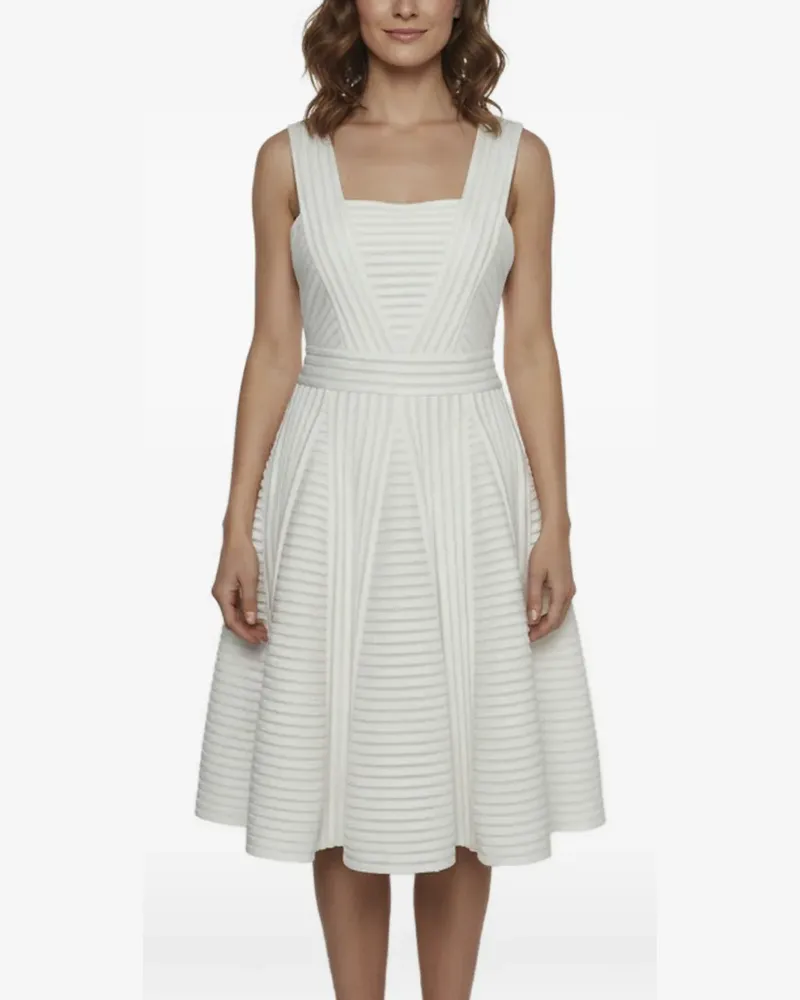 Maje Rodez sleeveless midi dress - Weiß Weiß