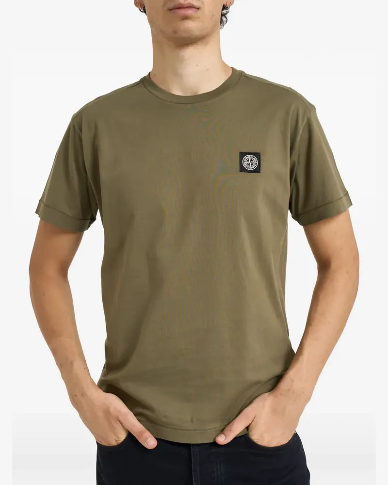 Stone Island 2100027 60/2 cotton jersey - Grün Grün