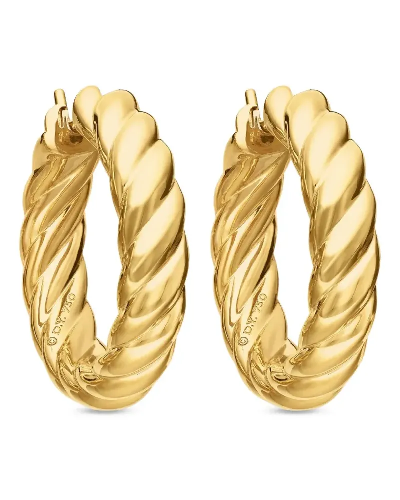 David Yurman 18kt Sculpted Cable Gelbgoldcreolen 25,4mm Gold