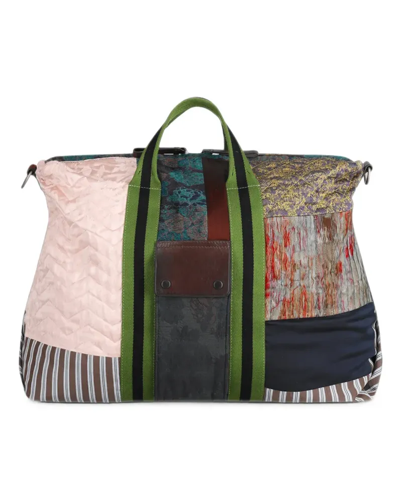Dries van Noten large embroidered tote bag - Nude Nude