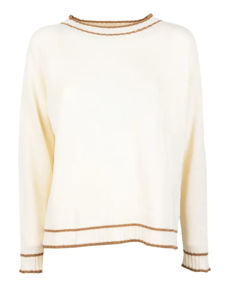 cinque Langärmeliger Pullover mit Streifenbesatz - Nude Nude