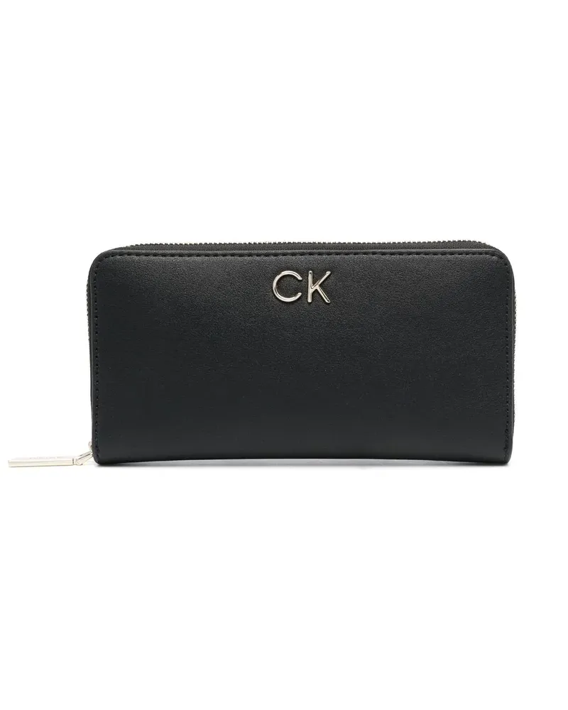 Calvin Klein Großes Re-Lock Portemonnaie - Schwarz Schwarz