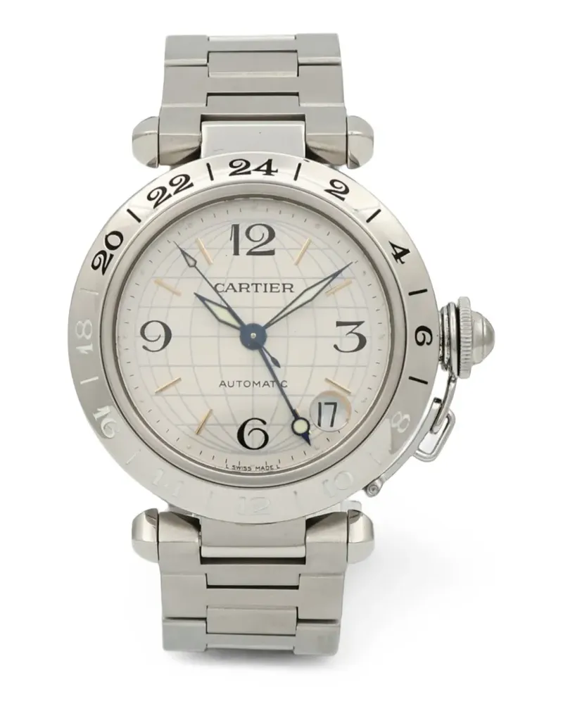 Cartier Pasha C GMT 35mm Armbanduhr - Weiß Weiß
