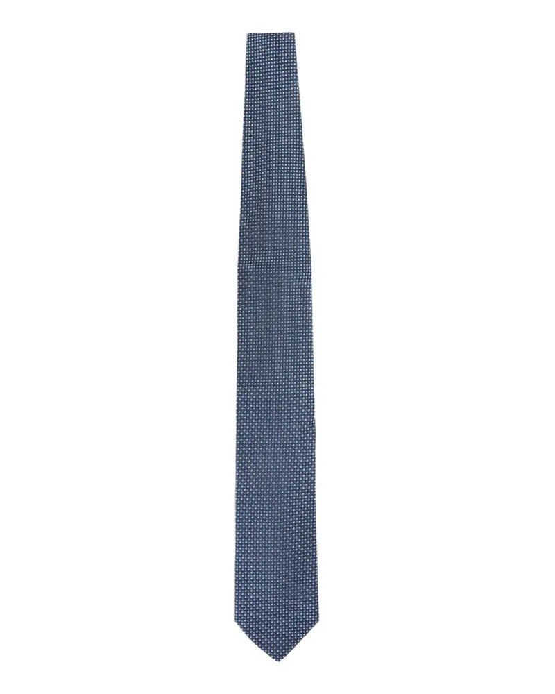 Lanvin patterned tie - Blau Blau