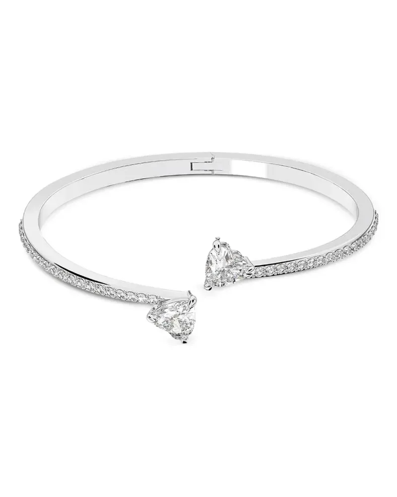 Swarovski Mesmera Armreif mit Herzmotiv und Kristallen - Silber Silber