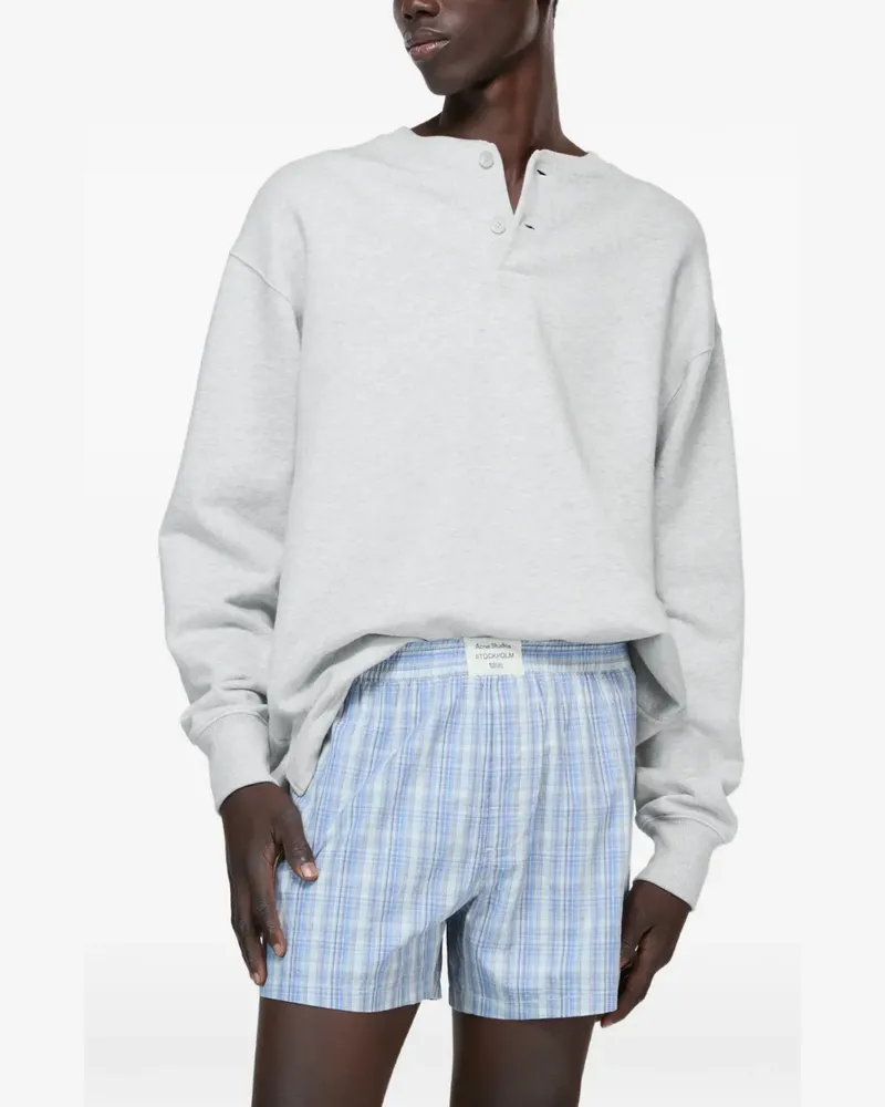Acne Studios logo-embroidered sweatshirt - Grau Grau
