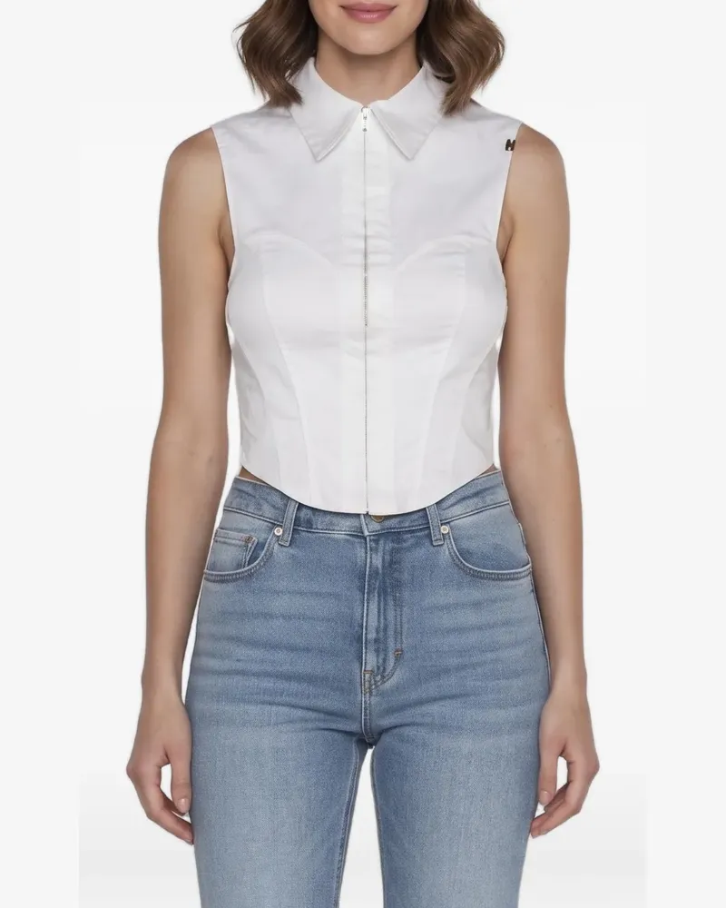 Elisabetta Franchi corset crop top - Weiß Weiß