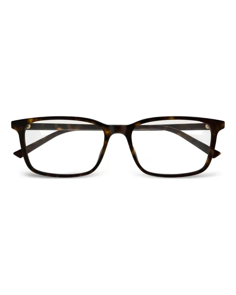 Gucci Brille mit eckigem Gestell - Braun Braun