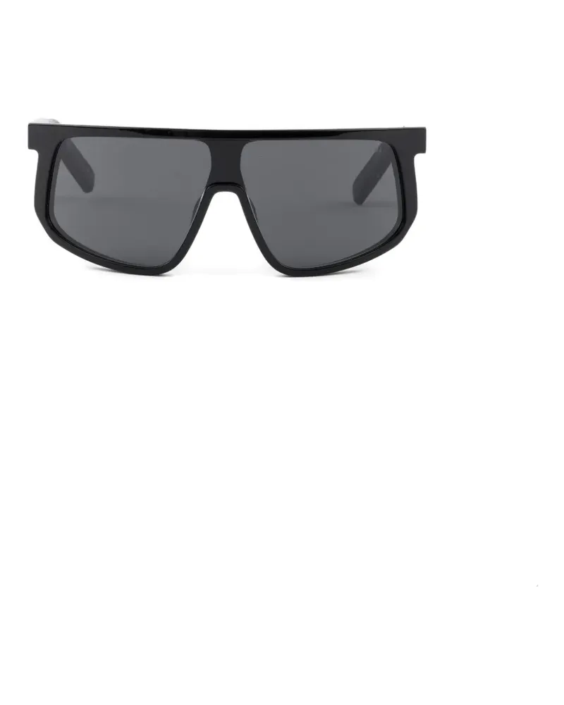 Prada Sonnenbrille mit -Logo - Schwarz Schwarz