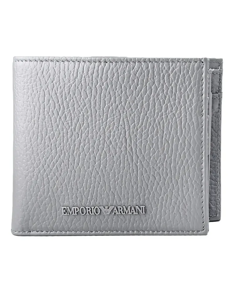 Emporio Armani Portemonnaie mit Logo-Schild - Grau Grau