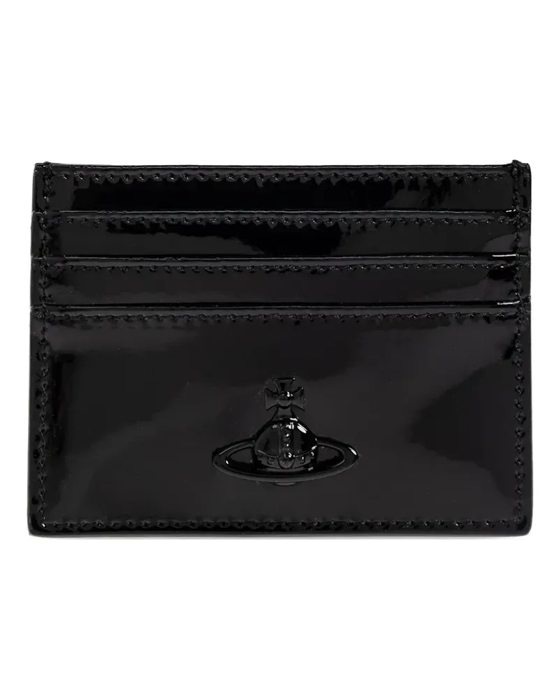 Vivienne Westwood orb-detail card holder - Schwarz Schwarz