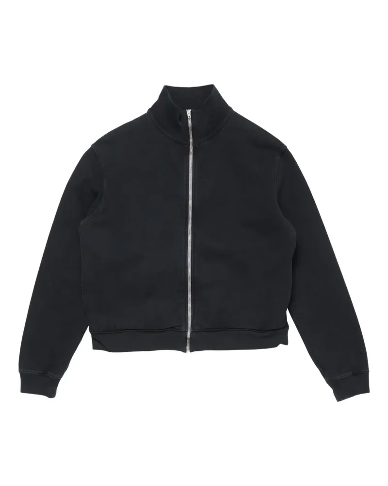 Acne Studios Sweatshirtjacke mit Stehkragen - Schwarz Schwarz