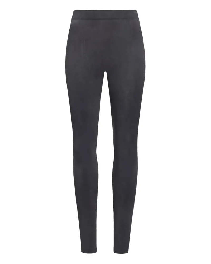 12 STOREEZ Leggings mit geripptem Bund - Grau Grau
