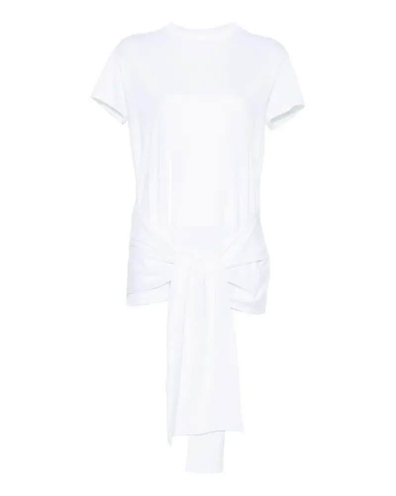 Totême tie-waist short-sleeve T-shirt - Weiß Weiß