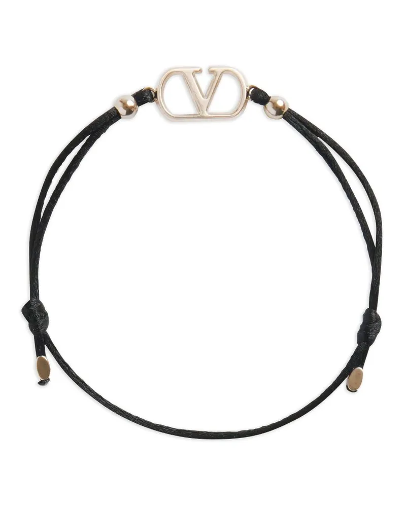 Valentino Garavani Armband mit VLogo - Schwarz Schwarz