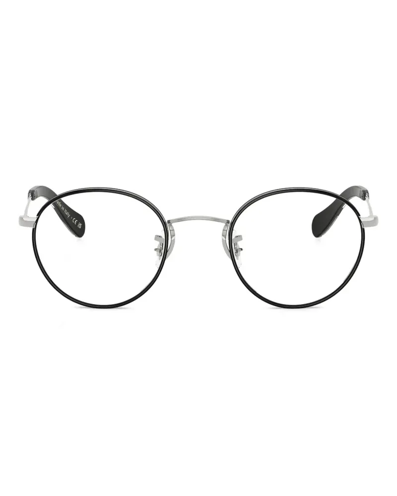 Oliver Peoples Brille mit rundem Gestell - Schwarz Schwarz
