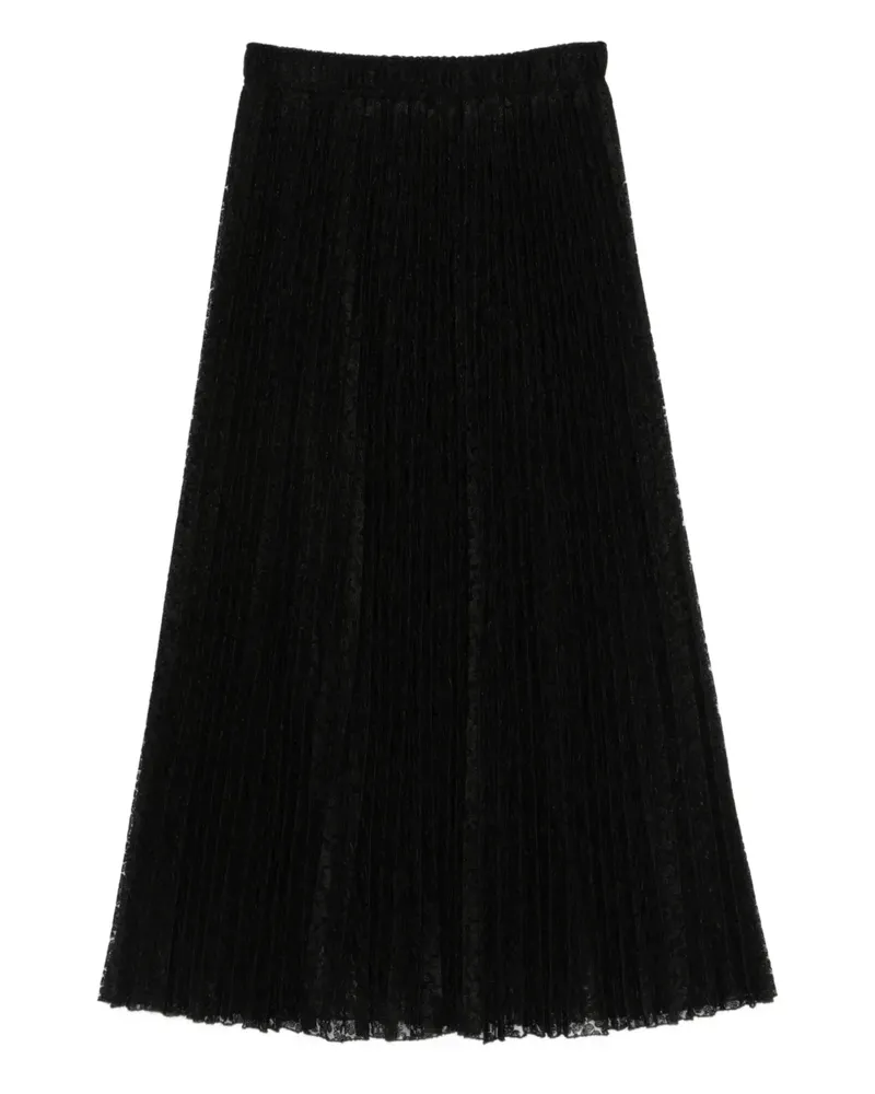 Ermanno Scervino plissé midi skirt - Schwarz Schwarz