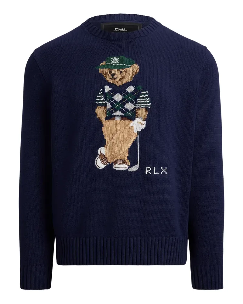 Ralph Lauren Pullover mit Bärenmotiv - Blau Blau