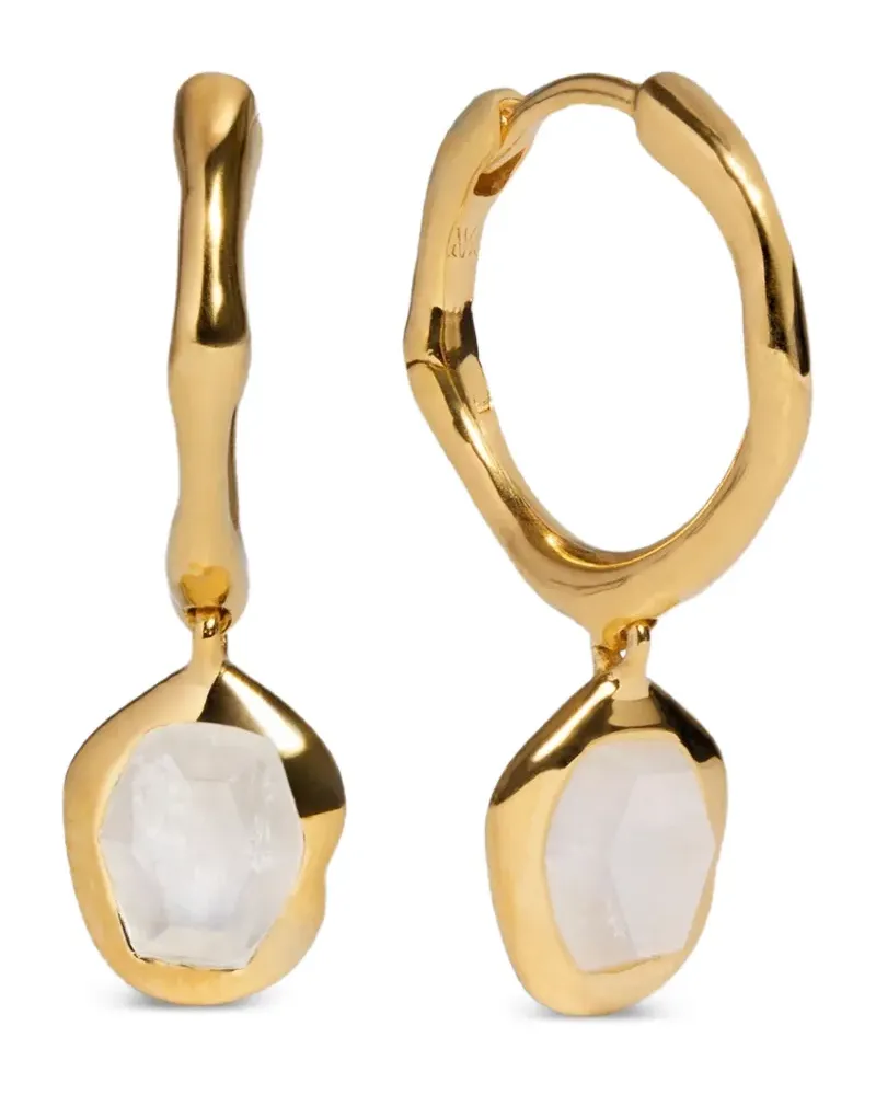Monica Vinader Odyssey Ohrringe mit Mondstein - Gold Gold