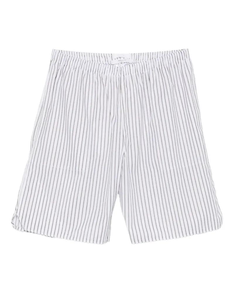 Cellar Door Gestreifte Hero Shorts - Weiß Weiß
