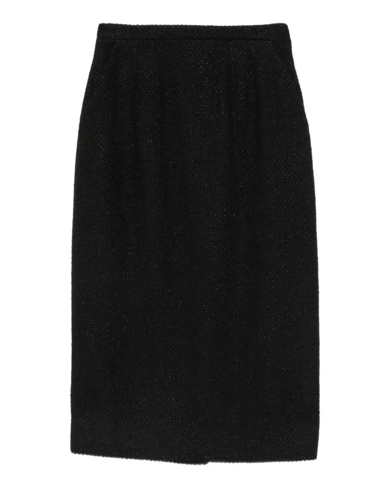 Dolce & Gabbana Gestrickter Bleistiftrock - Schwarz Schwarz