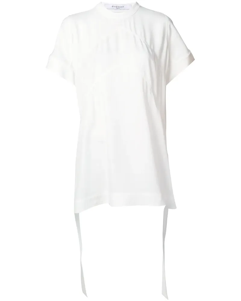 Givenchy T-Shirt mit Einsätzen - Weiß Weiß
