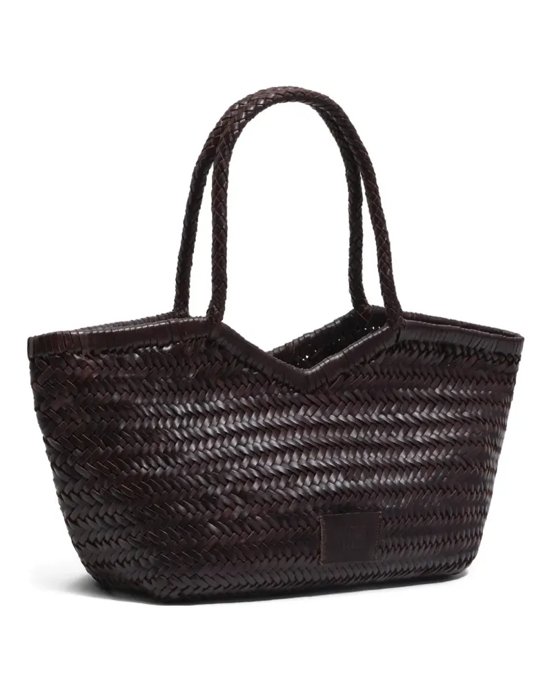 BIMBA Y LOLA Große Tote Bag mit geflochtenen Henkeln - Braun Braun