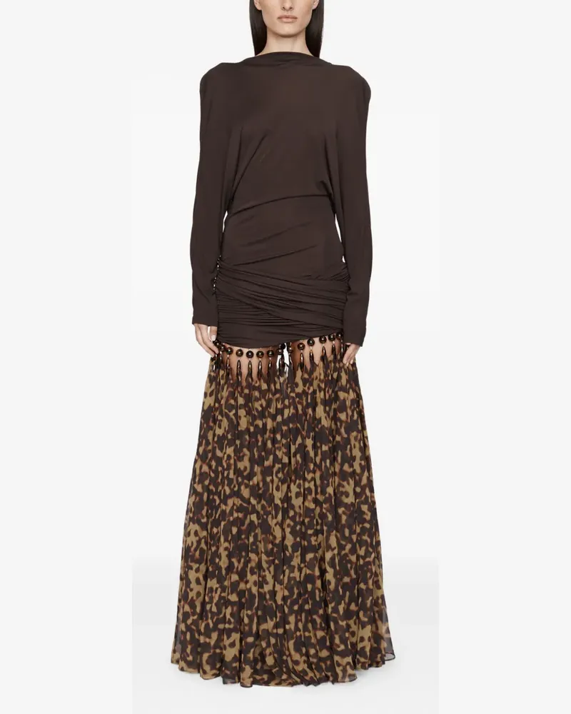 Christopher Esber Tropfen-Abendkleid aus Jersey - Braun Braun