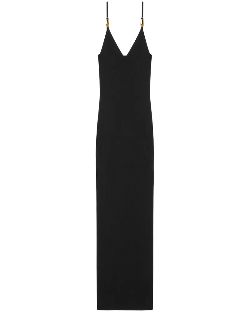 Versace Safety Pin Midikleid - Schwarz Schwarz