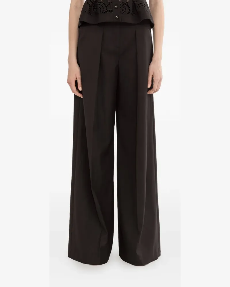 NISSA high-rise trousers - Schwarz Schwarz