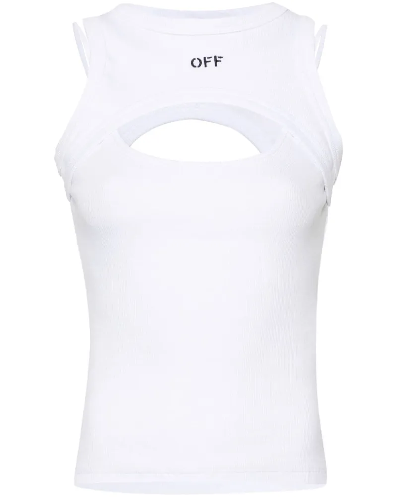 OFF-WHITE Oberteil im Layering-Look - Weiß Weiß