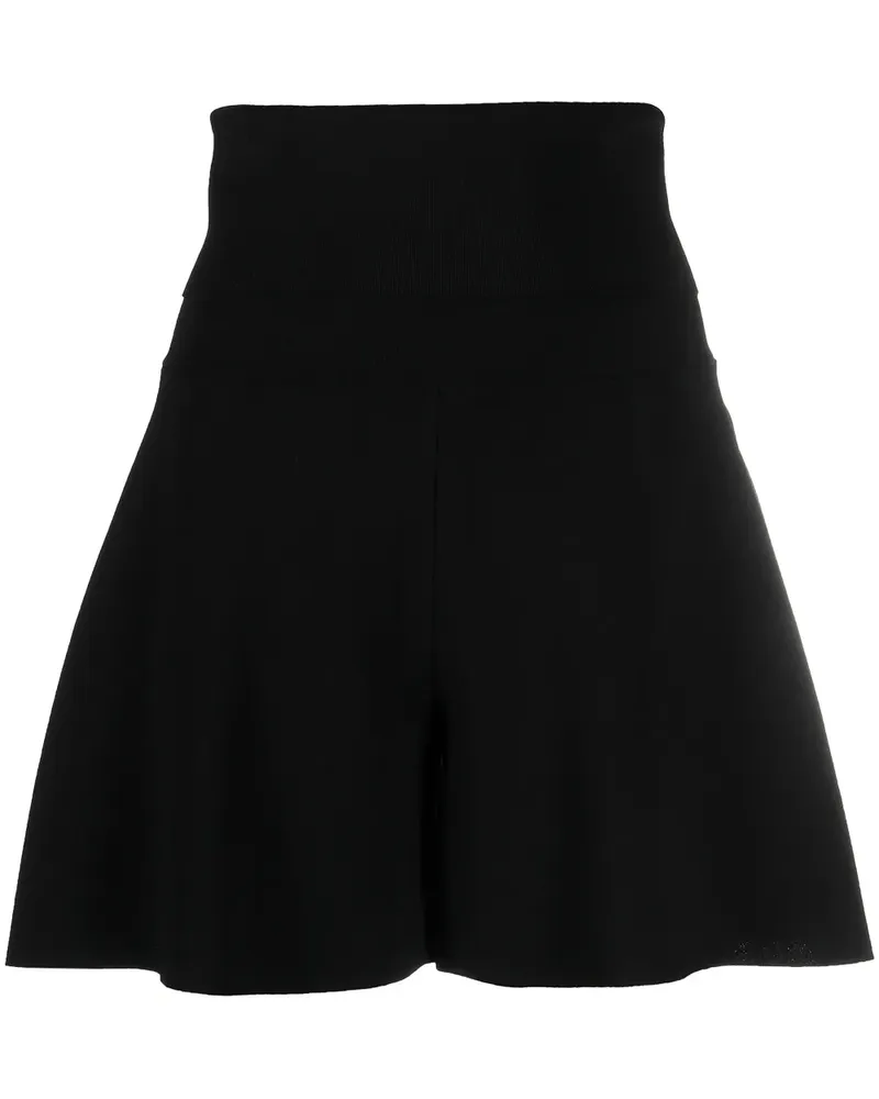 Stella McCartney Gestrickte Shorts - Schwarz Schwarz