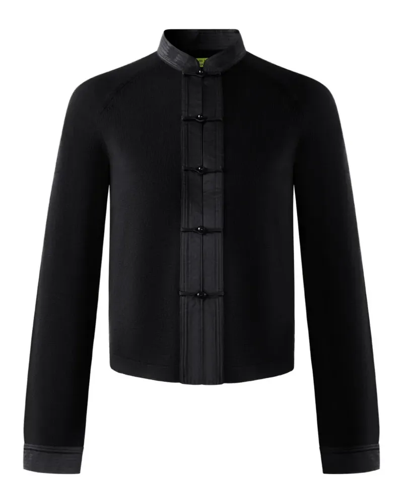 Shanghai Tang Cardigan mit Stehkragen - Schwarz Schwarz