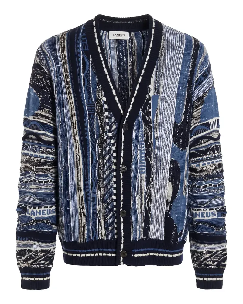 Laneus Cardigan mit V-Ausschnitt - Blau Blau