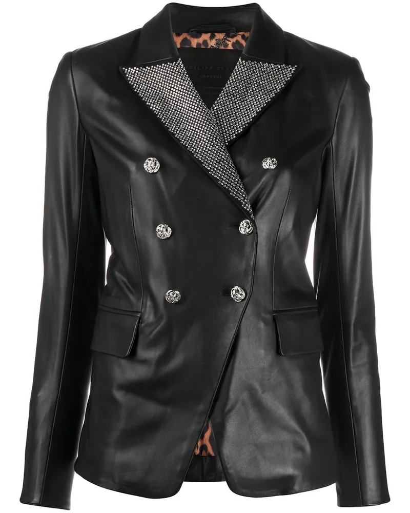 Philipp Plein Blazer mit Kristallen Schwarz