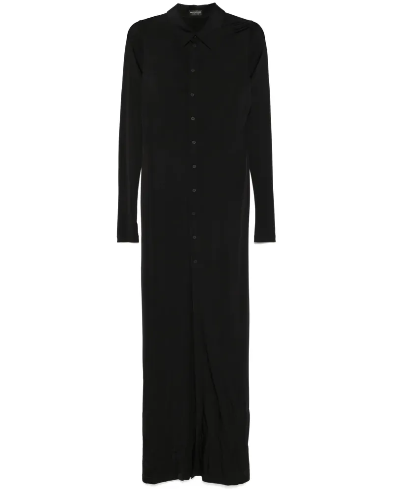 Balenciaga Maxikleid mit Stretchanteil - Schwarz Schwarz