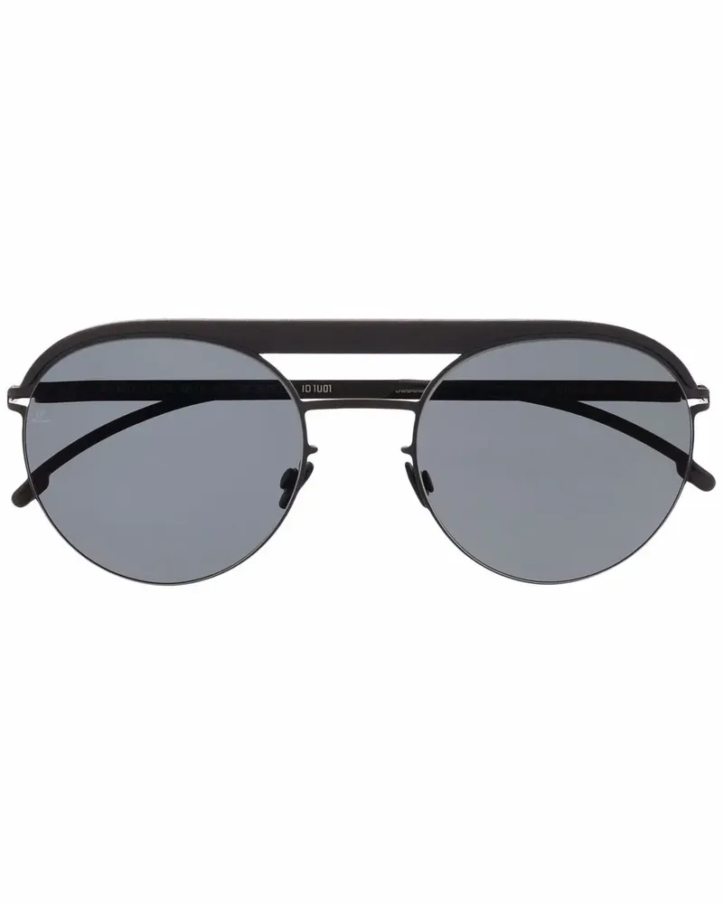 Mykita Pilotenbrille mit Doppelsteg - Schwarz Schwarz