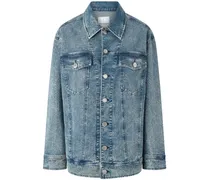 Jeansjacke mit Acid-Wash-Effekt - Blau
