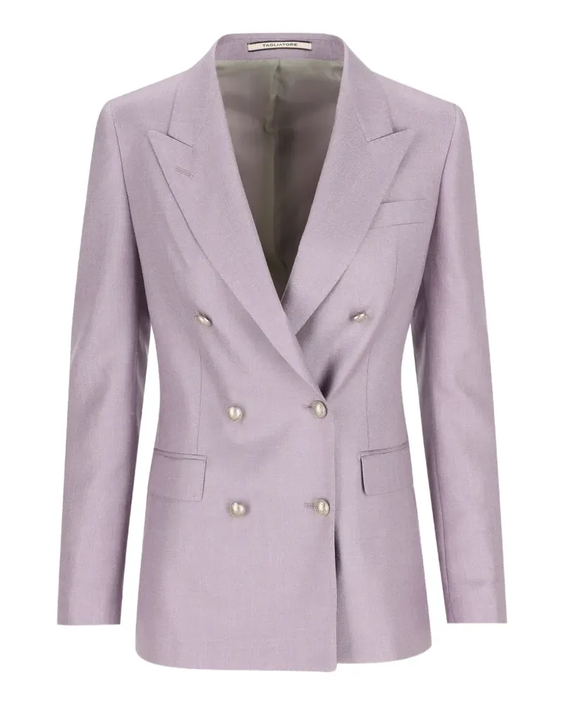 Tagliatore double-breasted button blazer - Violett Violett