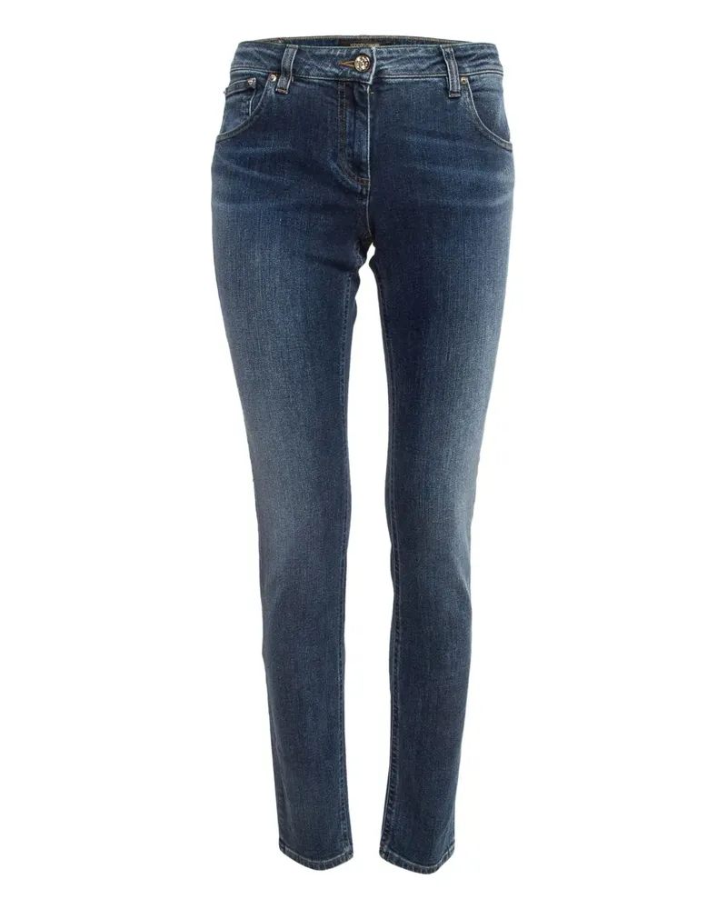 Roberto Cavalli Pre-owned Jeans mit Logo-Patch - Blau Blau