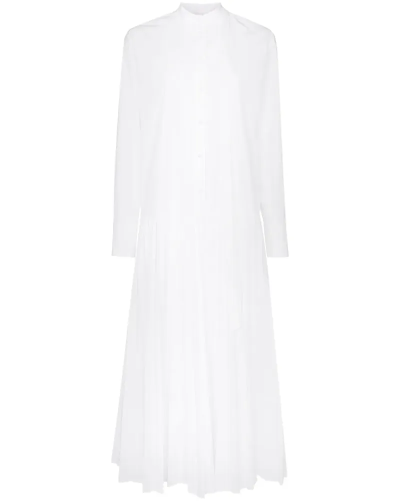 Valentino Garavani Kleid mit Falten - Weiß Weiß