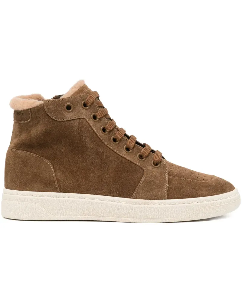 Giuseppe Zanotti High-Top-Sneakers mit Schnürung - Braun Braun