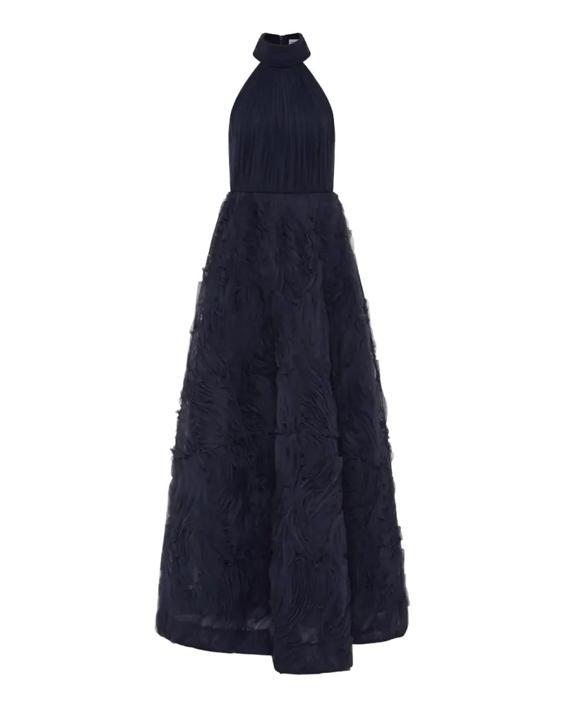 Rebecca Vallance Gerüschtes Jasmine Maxikleid - Blau Blau