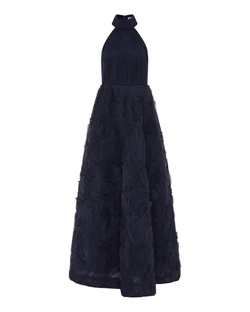 Rebecca Vallance Gerüschtes Jasmine Maxikleid - Blau Blau