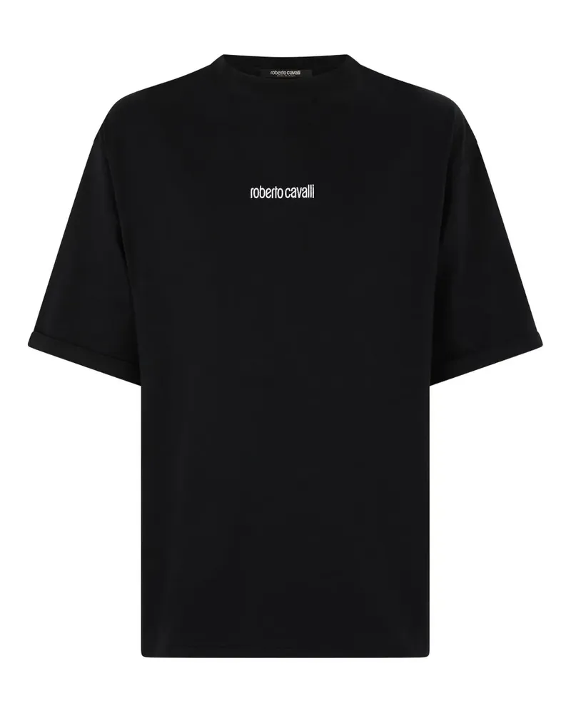 Roberto Cavalli T-Shirt mit Tiger-Print - Schwarz Schwarz