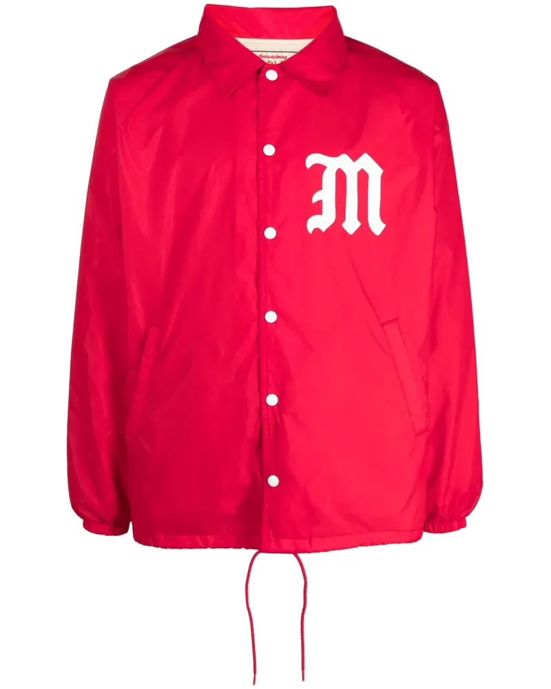 SAINT MXXXXXX Hemdjacke mit Logo-Print - Rot Rot